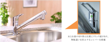 エコ仕様ビルトイン浄水器　「クリンスイF425」