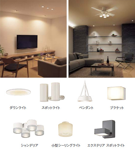 住宅用LED照明器具「美（ミ）ミルック」