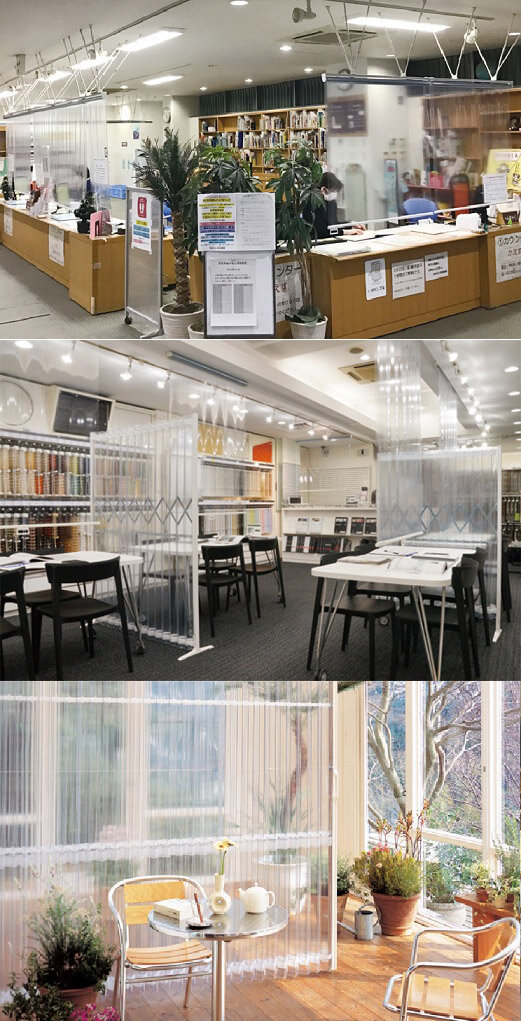 立川ブラインド工業　透明スクリーン「クリアー抗ウイルス」