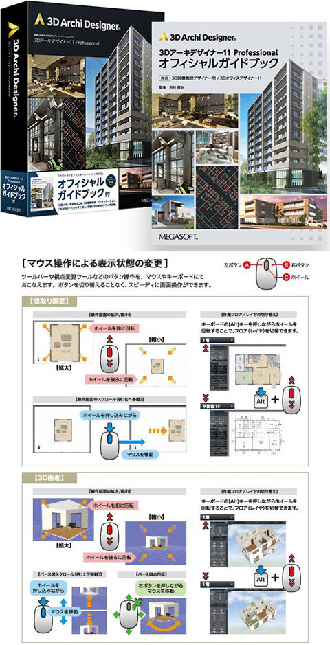 メガソフト　3Dアーキデザイナー Professional クラウドライセンス スターターキット 