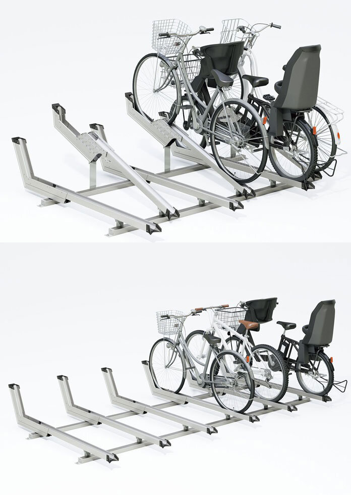 ダイケン　アルミ製平置式自転車ラック