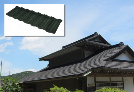 地震で揺れても、柱や梁を傷めにくい軽量の瓦