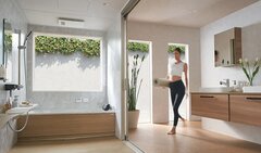 クリナップ、リビングバスを実現するハイエンドモデル