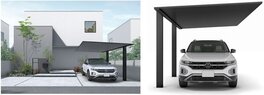 YKK AP、シンプルなアルミ屋根カーポート
