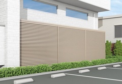 四国化成建材、開口率50％以上のルーバーフェンス