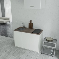 カナエテ、シンプルなコンパクトキッチン2種