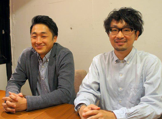 リノベる　渡会雄一CMO（左）と経営企画部・「eA」編集長の上田恭平氏（右）