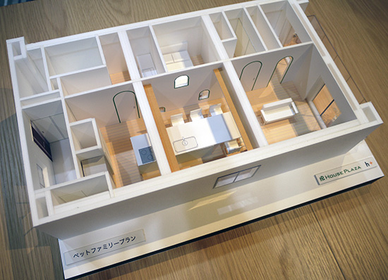 模型を作り施工後のイメージ伝達