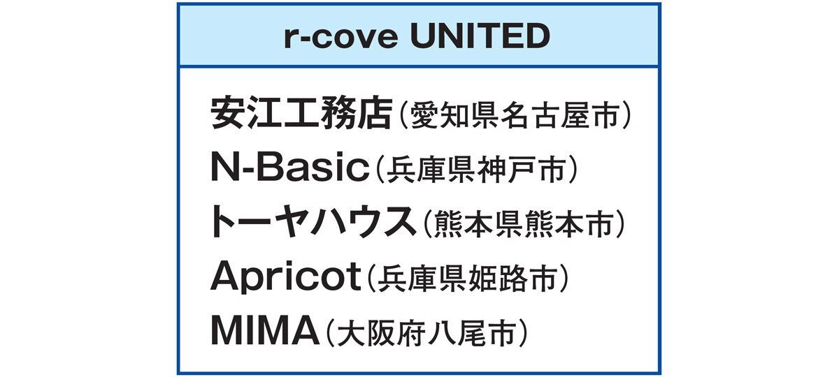 MIMA　安江工務店は全国各地に「連合体」を作っている