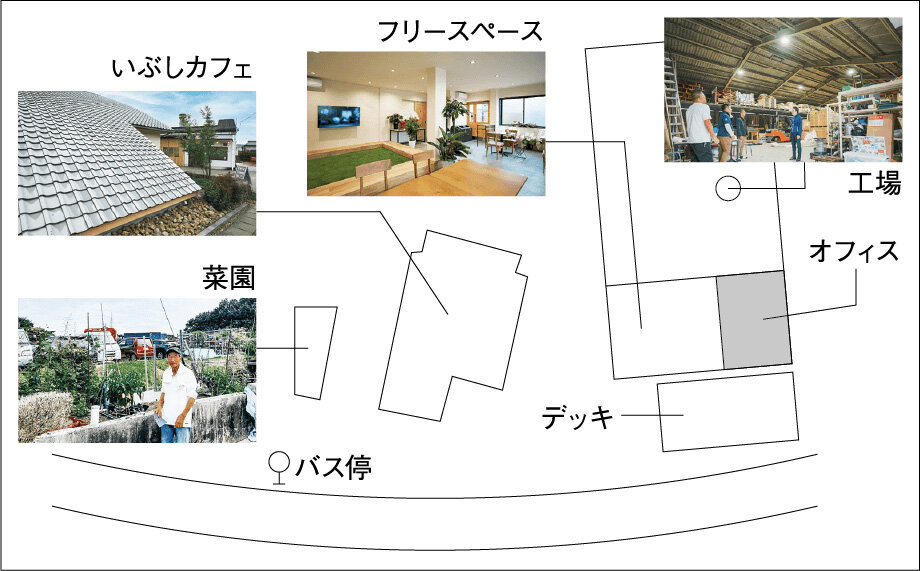 坪井利三郎商店　カフェやフリースペースを設けた