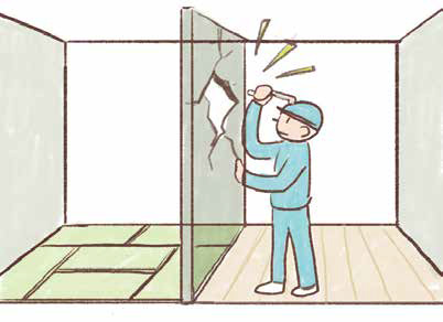 マンションに多い壁の撤去工事