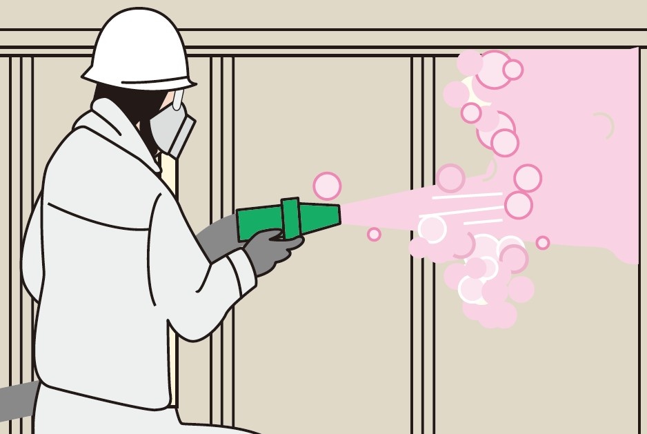 フロンを使用しているか否かを色で識別している