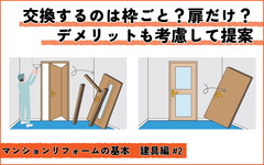 マンションの内装扉、枠まで交換？扉だけ？ 内容によって変わる現場調査ポイント