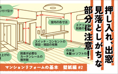 マンションの壁紙リフォーム　現場調査は見落としがちな部分に注意！養生範囲も忘れずに