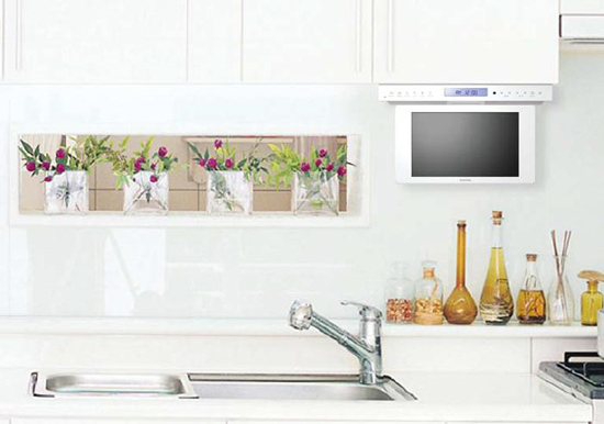 家庭用キッチンテレビ