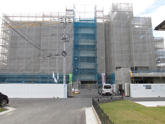 建設が始まった借り上げ型の復興公営住宅