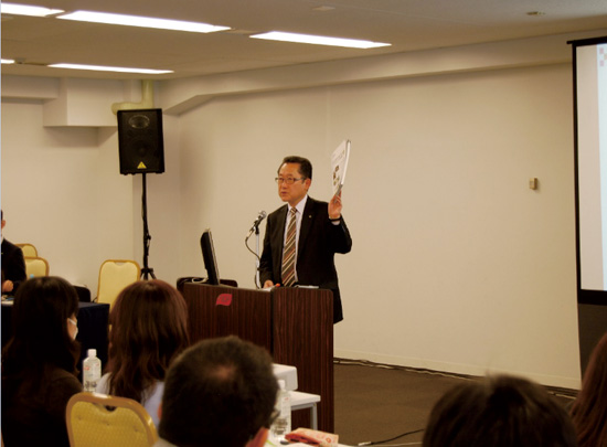 「人材づくりの研修制度として活用を」と高岡社長