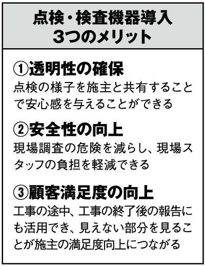 点検・検査機器導入 3つのメリット