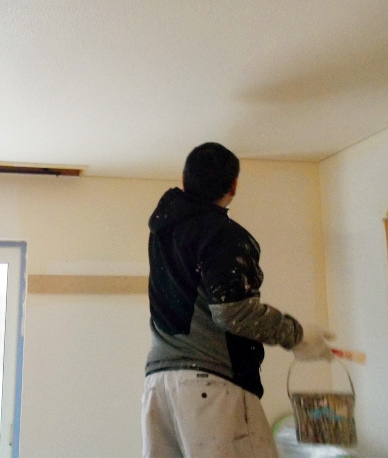 技術を内装工事で披露