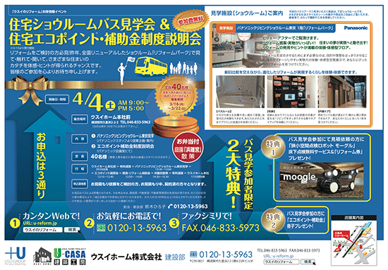 メーカーショールームに招いて、ポイント制度を解説した