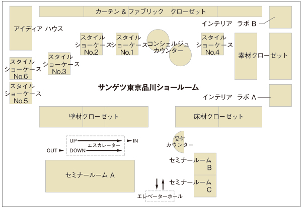 サンゲツ東京品川ショールーム