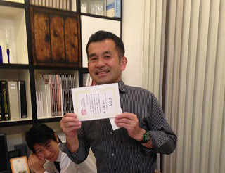 4月の表彰でMVPを獲得した宮崎雄二氏(設計・デザイン担当)