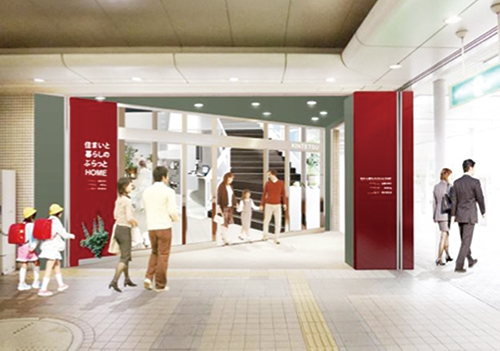 学園前駅南口改札横エントランスイメージ