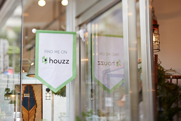 Houzzフラッグが設置されている店