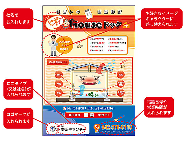 日本衛生センター　サービスの説明図