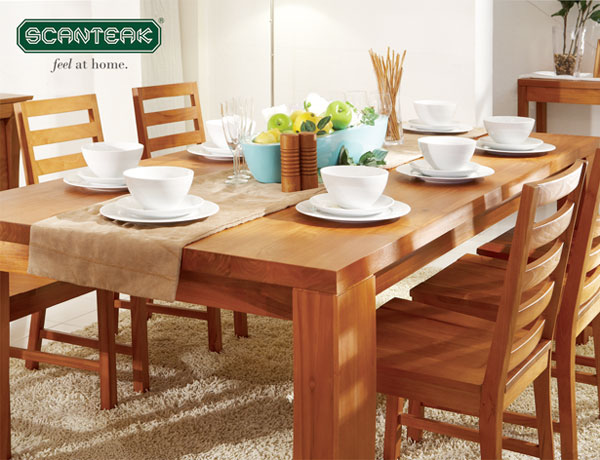 SCANTEAK　「スキャンティーク」家具を使用した部屋の様子