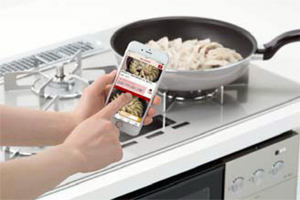 リンナイ、スマホアプリと連動操作で自動調理
