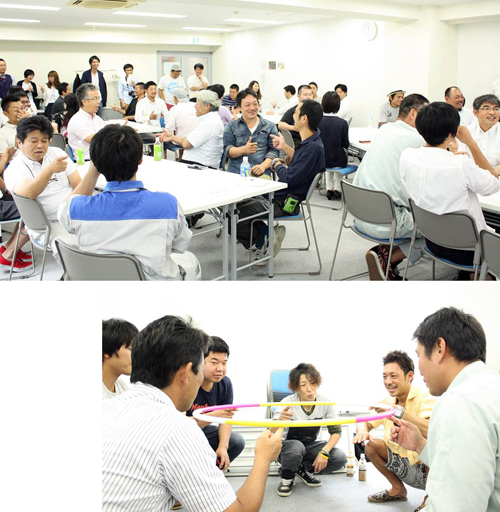 建設職人甲子園　第1回「楽しく学ぼう！職人6つのドリル！」の様子