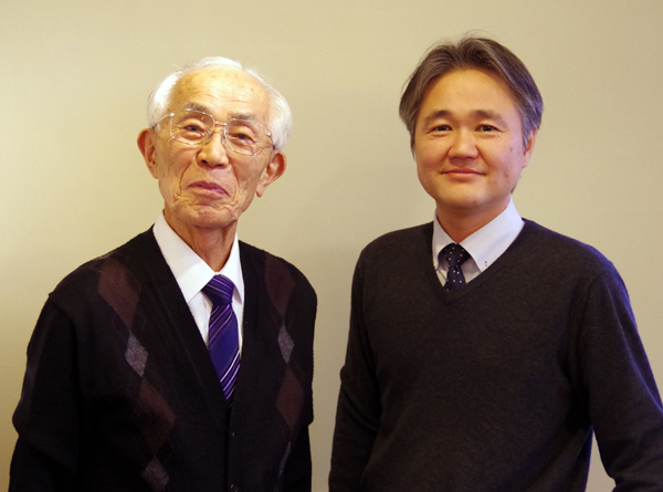 アルファテック　望月喜八郎会長（78） と望月俊彦社長（42）