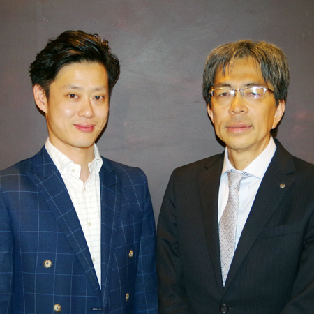 東京テアトル　リノまま営業部の神谷梓課長と執行役員不動産販売統括部長の千葉久司氏