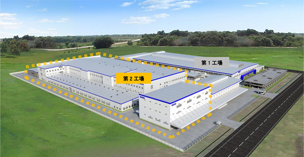 TOTOタイランド第2工場（仮称）の外観イメージ