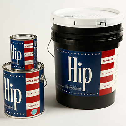 カラーワークス　缶のデザインも「アメリカン」をイメージ