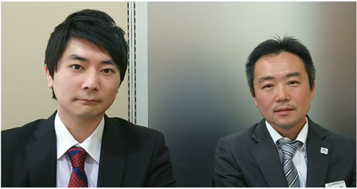 生活事業創造本部まち創造事業部の一條英仁課長（右）と米原啓 太主査（左）