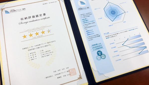 収納計画　1万円で審査し、認定書を発行