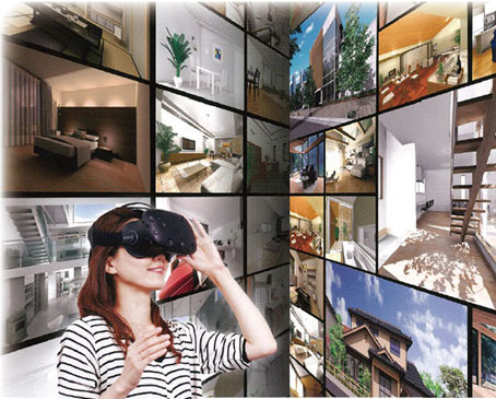 ノダ　VRで住まいを体験するイメージ