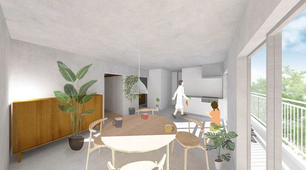 大阪府住宅供給公社　7つのプランのひとつ「母屋と離れ」