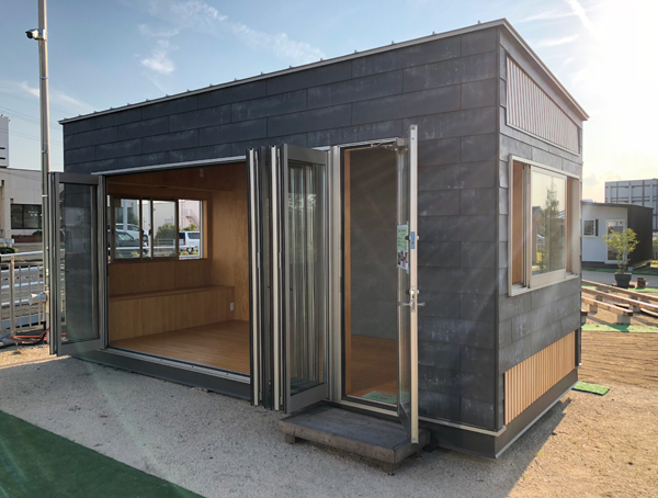 植田板金店　岡山市内にある「小屋」の展示場