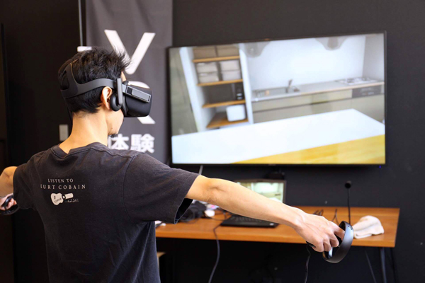 ファンクリー　「fancreeVR」の装着例