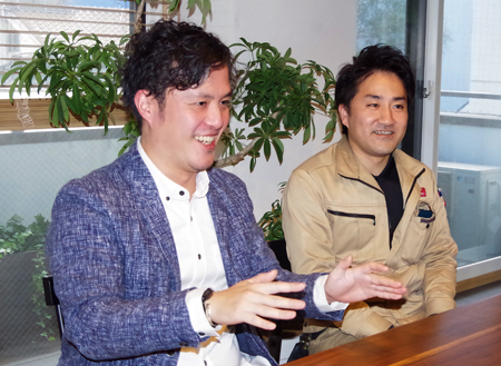 スタイル工房　稲見直樹氏（右）と竹原義晃氏（左）