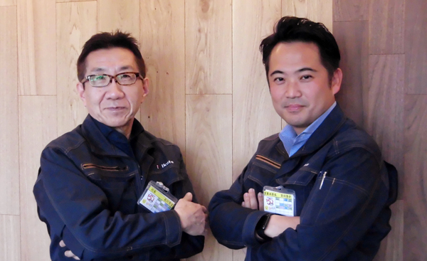 イクタ　石川芳文代表取締役社長（左）宮田浩史代表取締役専務（右）