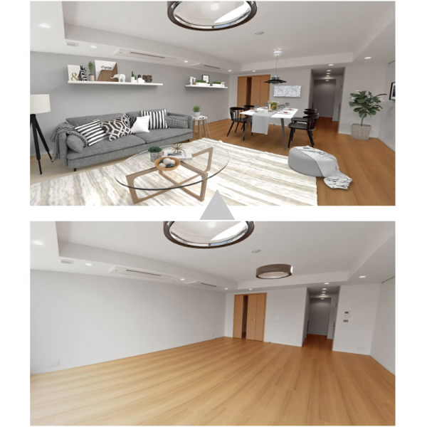 ピーヴィー　360度の部屋写真に3DCGの家具や小物を合成
