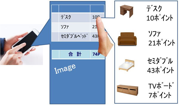 日本ホームステージング協会　アプリ画面の予想図