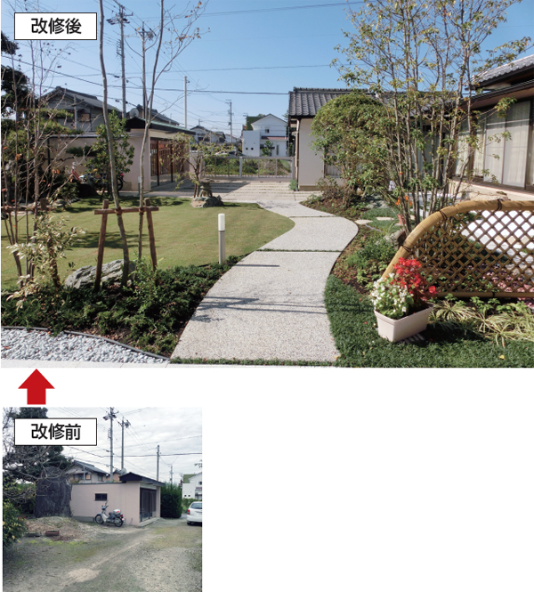 岐阜造園　緑を楽しむ空間へと生まれ変わった