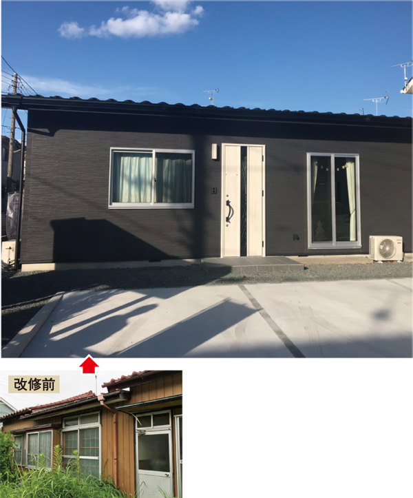 竹澤建材工業　リノベーション後の外観