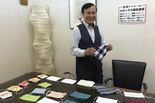 エポックス　手作りマスク教室で地域に貢献