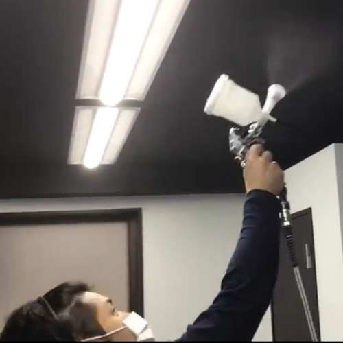 優建工業　一度吹き付けて乾燥させるだけ